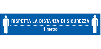 Rispetta la distanza di sicurezza - 1 metro - Coronavirus Covid-19